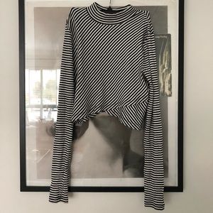 Free People striped crop top